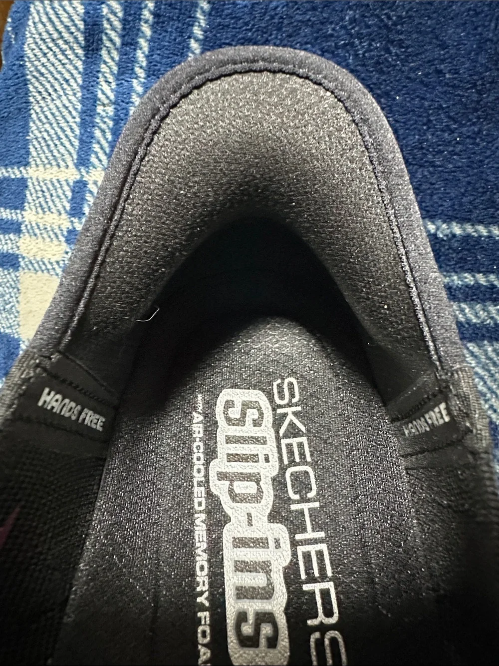 Skechers Women’s Black Slip-Ins Knit Sneakers
